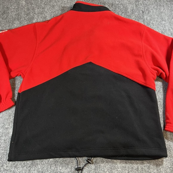 Vintage Marlboro Unlimited Jacket Men's XL Red Black Full Zip Patch Logo Fleece - Picture 4 of 7